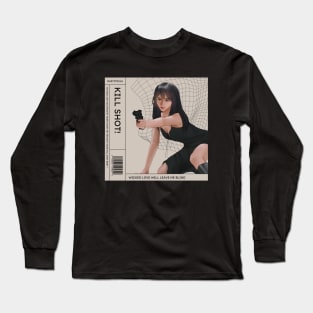 Killshot Poster Brutalist Aesthetic Long Sleeve T-Shirt